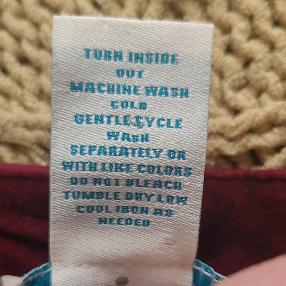 Sundance Posh Velveteen Embroidered Jeans in 'Boysenberry' - Size 27 - Picture 10 of 10